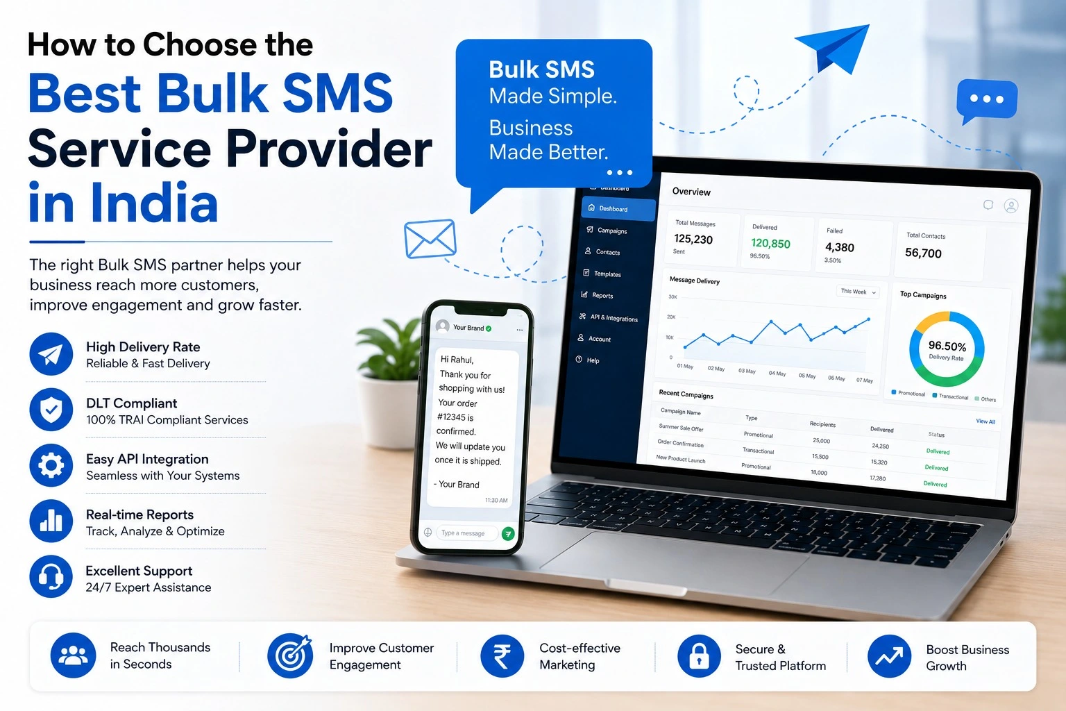 How to Choose the Best Bulk SMS Service Provider in India